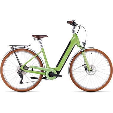 Bicicleta de paseo eléctrica CUBE ELLA RIDE HYBRID 500 Verde 2023 0